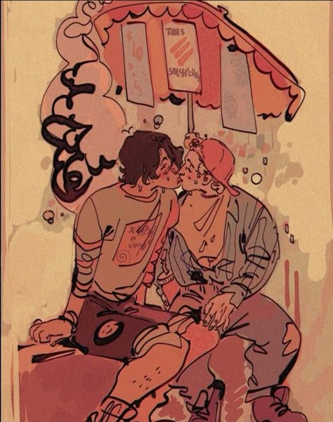 What If We Kissed, We Kissed, Bill And Ted, Whisper Aesthetic, Lgbt Art, Swag Art, Queer Art, Gay Art, Sketchbook Art Inspiration