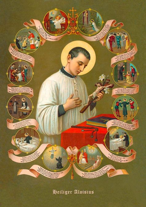 St Aloysius, Luis Gonzaga, Orthodox Catholic, Traditional Catholicism, St Ignatius, Catholic Images, All Saints Day, Goddess Lakshmi, Religious Icons