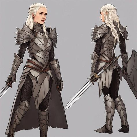 Valyrian Armor, Targaryen Dragon Rider Outfit, Paladin Armor Dnd, Targaryen Armour, Armor Drawing Reference Female, Dragon Armor Female, Female Armor Design, Targaryen Armor, Armour Female