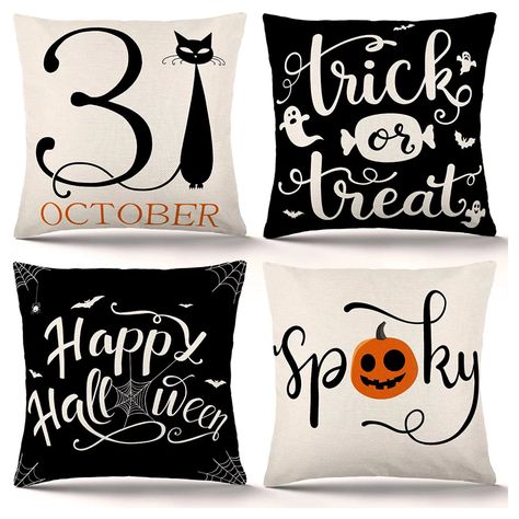 Rustic Halloween Decor, Halloween Cricut, Cat Castle, Halloween Pillows Covers, Rustic Halloween, Halloween Throw Pillow, Halloween Pillow, Halloween Pillows, Linen Pillow Cases