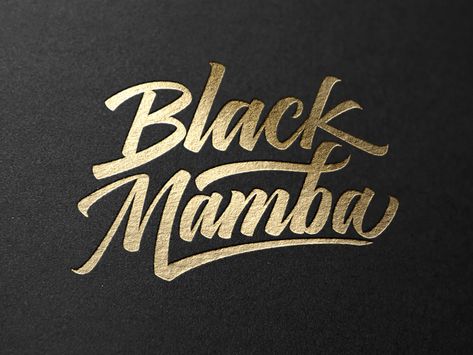 Black Mamba by Alán Guzmán on Dribbble Logo Design Black, Black Mamba, Kobe Bryant, Logo Design, Black, Design