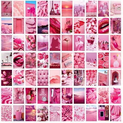 Collage Kit Aesthetic, Picture Wall Decor, Collage Des Photos, Collage Mural, Dorm Wall Art, Wall Collage Kit, Pink Room Decor, Dorm Wall Decor