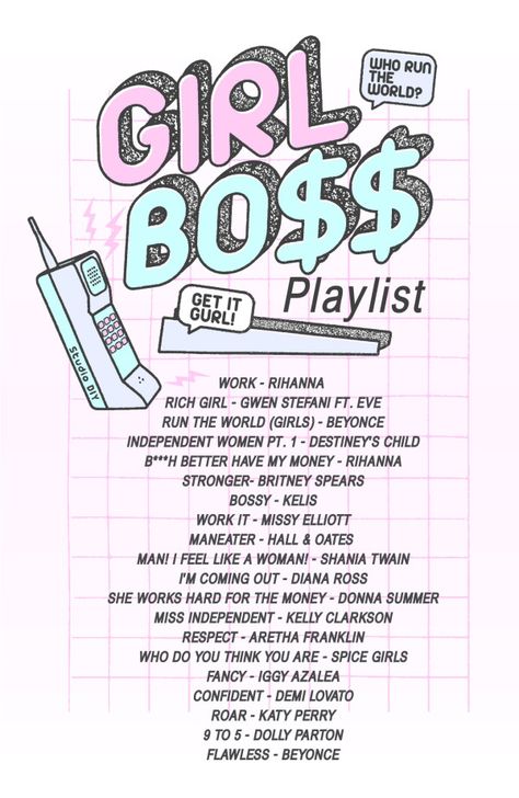 Girl Boss Playlist | studiodiy.com Money Song, 5th Harmony, Song Lists, Playlist Ideas, Studio Diy, Songs Playlist, Song Suggestions, Fun Songs, Workout Playlist