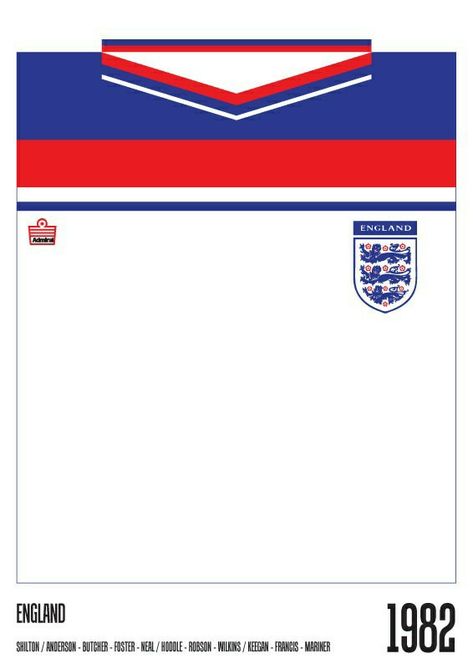 England 1982 shirt 1966 World Cup Final, Football Heritage, England Fa, England World Cup, 1982 World Cup, World Cup Shirts, England Cricket Team, 1966 World Cup, Sport Graphic