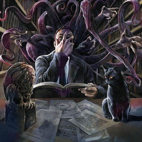 Lovecraft by Timo Wuerz | H.P. Lovecraft | Know Your Meme Lovecraft Aesthetic, Lovecraft Monsters, Cthulhu Fhtagn, Lovecraft Art, Cthulhu Art, Call Of Cthulhu Rpg, Lovecraft Cthulhu, Dream Song, Lovecraftian Horror