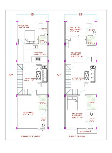 👉👉👉Download plan pdf format ✅✅✅ click read it or visit #15x50houseplan #15by50homeplans #gharkanaksha #infintyraystudioplans #housemap 15×50 House Plan, 15x50 House Plan, House Arch Design, House Layout Plans, House Layout, Arch Design, House Map, Graph Paper, Home Design Plans