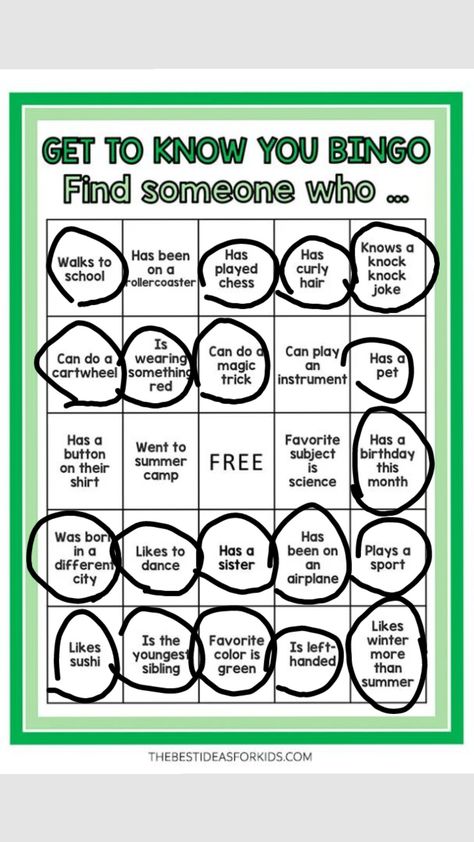 get to know you bingo Get To Know You Games, Hair Jokes, Find Someone Who, Getting To Know You, Camping Shirt, Getting To Know, Bingo, Knock Knock, Leadership