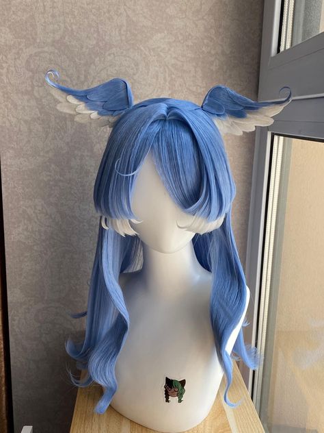 Vampire Biting Neck Reference, Demon Hairstyles, Character Hair Ideas, Anime Hair Wig, Anime Hairstyles Female, Oc Hairstyles, Hair In Ponytail, Hairstyles Wig, Hairstyles Female