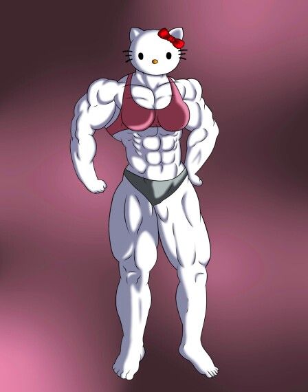 strong hello kitty Muscles, Hello Kitty, Kitty