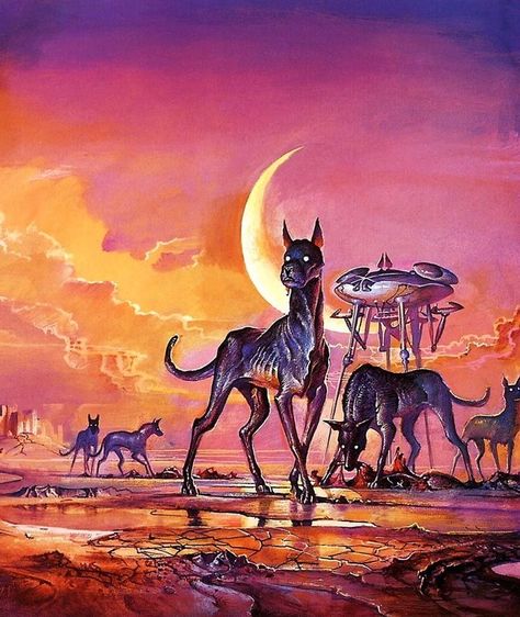 Bruce Pennington, Arte Pulp, Science Fiction Artwork, 70s Sci Fi Art, Sf Art, Scifi Fantasy Art, Pulp Art, Science Fiction Art, Retro Futuristic