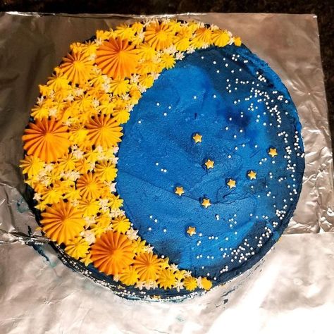 Spice Birthday Cake, Virgo Birthday Cake, Birthday Surprises, Moon Cakes, 10 Birthday Cake, Virgo Birthday, 10 Birthday, The Sun And The Moon, Sun And The Moon