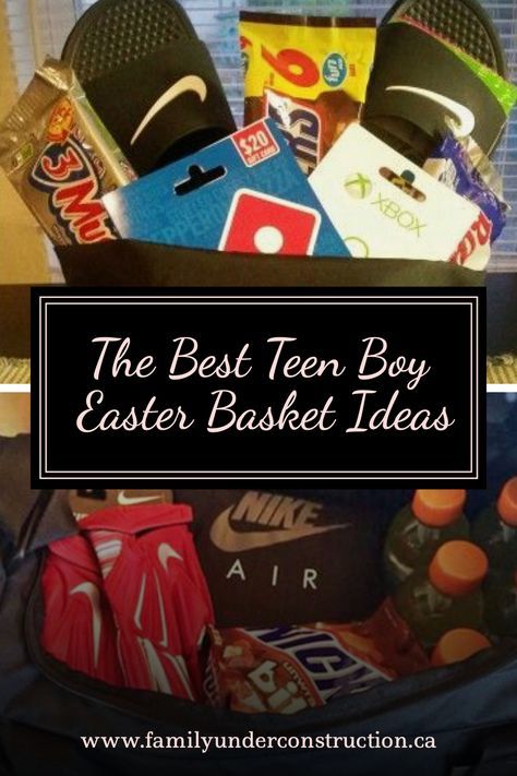 Beach Themed Easter Basket For Teens, Easter Baskets That Are Not Baskets, Teenager Easter Basket Ideas Boys, Easter Gifts For Teens Boys, Easter Baskets For College Kids, College Boy Easter Basket Ideas, Teens Easter Basket Ideas, Cheap Easter Basket Ideas For Teens, Easter Basket For 12 Year Boy