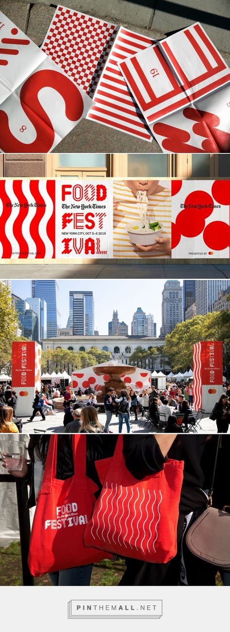 The New York Times Food Festival appeals to the city’s foodies, thanks to Base Design — The Brand Identity... - a grouped images picture - Pin Them All Food Court Branding, Street Food Branding Design, Food Event Design, Festival Branding Design Visual Identity, Design Festival Branding, Event Brand Identity, City Identity Design, Event Branding Design Visual Identity, Festival Identity Design