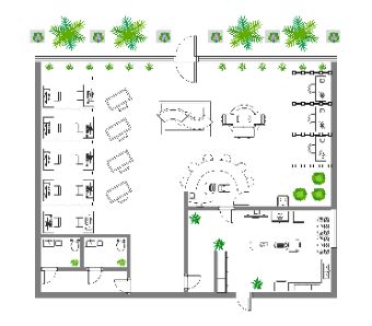 Here is a floor plan designed for a cozy study hub. The layout prioritizes function and flexibility to accommodate individuals and small groups who seek a quiet place to study, read, or collaborate. This area is equipped with tables and chairs that can be arranged in a variety of configurations to accommodate different study needs. Open Space Study Area, Study Hub Design, Small Study Area, Hostel Design, Place To Study, Cozy Study, Student Lounge, Hostels Design, A Quiet Place