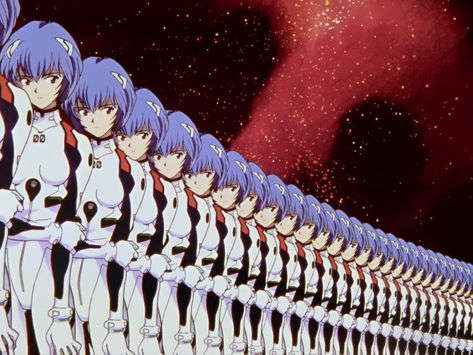 “Neon Genesis Evangelion,” Episodes 13–16: There’s Something Wrong with Rei Ayanami on Notebook | MUBI Genesis Evangelion, Neon Genesis, Neon Genesis Evangelion, Neon, Red, Anime, Blue, White