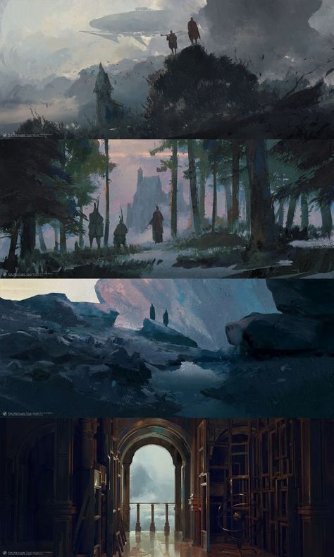 Environment Painting, Perspective Art, Digital Painting Tutorials, Matte Painting, Landscape Drawings, Fantasy Art Landscapes, Fantasy Concept Art, Environment Design, Environment Concept Art