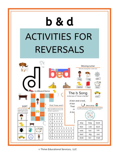 Multisensory Strategies for B and D Reversal - Dyslexia Intervention for B and D Confusion - Thrive Educational Services Orten Gillingham, B D Reversal, B And D Confusion, Orton Gillingham Games, Letter Reversal Activities, Spelling Strategies, Multisensory Teaching, Phonics Interventions, Reading Disabilities