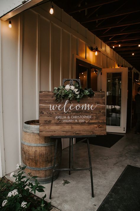 Entry Table Wedding, Blue And Greenery Wedding, Mulberry Wedding, Round Table Wedding, Wedding Entry Table, Wedding Entry, Wedding Entrance Sign, Rustic Card Box Wedding, Rustic Modern Wedding