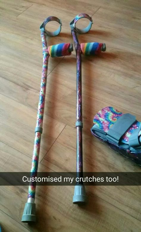 Arm Crutches Aesthetic, Arm Crutches, Mobility Aid Decoration, Forearm Crutches Decorated, Decorated Mobility Aid, Crutches Decorated, Disabled Fashion Cane, Forearm Crutches Aesthetic, Mobility Aid Aesthetic