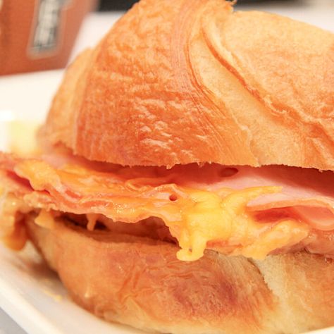 Hot Ham and Cheese Crockpot Sandwiches - Thrifty Nifty Mommy Crockpot Ham Sandwich Recipes, Crockpot Hot Ham And Cheese Sandwiches, Bbq Ham Sandwiches Crock Pots, Ham Cheese Croissant Sandwiches, Ham And Cheese Croissant Sandwich, Crockpot Sandwiches, Ham Cheese Croissant, Hot Ham And Cheese, Kid Sandwiches