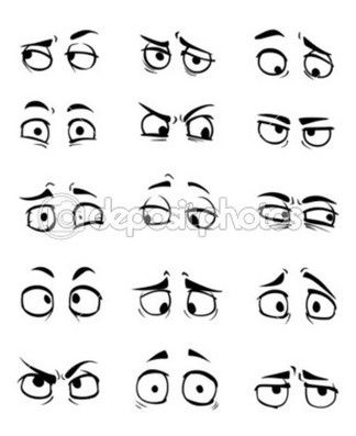 eyes ref Character Eyes Drawing, Cartoon Eye Styles, How To Draw Cartoon Eyes, Happy Eyes Drawing, Cartoon Eyes Reference, Eyes Character Design, Cartoonish Eyes, Shocked Eyes, Animation Eyes