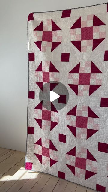 Dreamland Quilting | Emily on Instagram: "👑 Meet the Prairie Queen Remix quilt pattern cover girl! She’s the large throw made using yardage, and is my reimagined version of a quilt using the traditional quilt block known for over a century! 🤯   It took me over three years to gain the confidence to bring this pattern to you. Yep, I made this quilt 3 years ago! I wanted to really honor the tradition of this design, but also make sure the pattern was original & fresh. ✨ You can head to my blog to check out more details on my “why” behind this design!  The pattern includes instructions to make a three-color quilt that uses yardage, AND instructions for a more scrappy design that is fat quarter friendly.  Each version comes with instructions for three sizes: baby, small throw, and large throw Traditional Quilts, Cover Girl, Quilt Block, Three Color, Quilt Pattern, Quilt Blocks, Quilt Patterns, Fat Quarter, Quilting