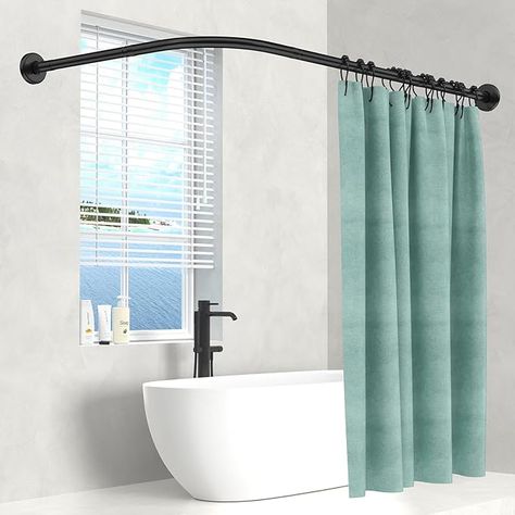 Shower Curtain Rail, Curtain Rails, Bathroom Safety, Shower Rail, Tools Hardware, Corner Shower, Save Power, Shower Accessories, Diy Tools