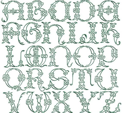 Celtic Lettering, Tattoo Writing Styles, Celtic Alphabet, Celtic Fonts, Celtic Tattoo, Celtic Knot Designs, Typography Alphabet, Getting A Tattoo, Clipart Free