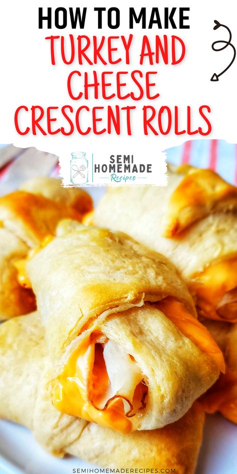 Creasant Roll Recipes, Roll Sandwiches, Little Sandwiches, Easy Crescent Roll Recipes, Turkey Rolls, Recipes Using Crescent Rolls, Turkey Lunch, Easy Crescent Rolls, Turkey Lunch Meat