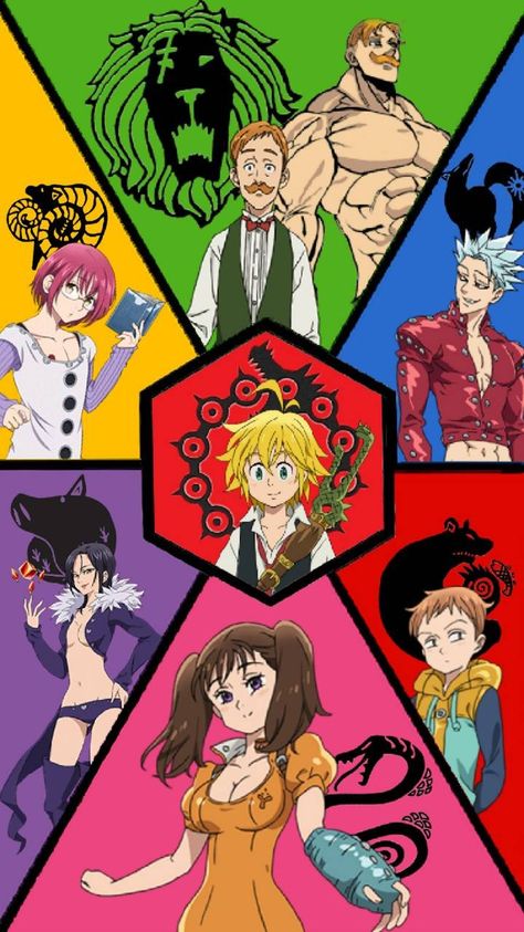 Capital Sins, Anime Seven Deadly Sins, The 7 Deadly Sins, Seven Deady Sins, Anime Head, Seven Deadly Sins Anime, 7 Deadly Sins, The Seven Deadly Sins, Anime Wolf