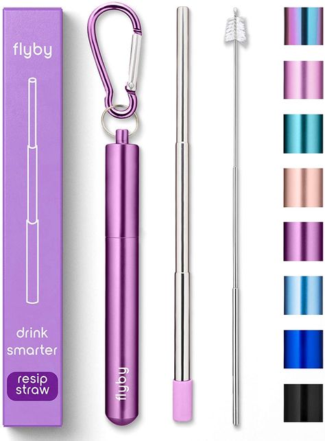 Boba Place, Sheglam Makeup, Straw Dispenser, Crockery Design, Reusable Drinking Straw, Soda Shop, Purse Essentials, Eco Friendly Products, Steel Straw