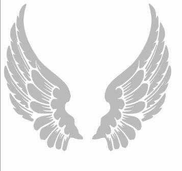 Angel wings Angel Wing Template, Angel Wings Template, Angel Wings Silhouette, Wings Stencil, Angel Wing Silhouette, Angel Wings Clip Art, Winged Stencil, Fairy Wings Costume, Angel Wings Drawing