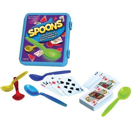 Spoons Game, Family Games For Kids, Classic Card Games, Family Card Games, Card Games For Kids, Player Card, Classic Card, Travel Games, Adult Games