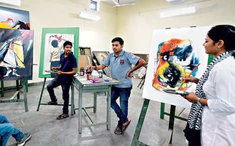 Fine Arts Career in India: The term “fine art” refers to an art form adept mainly for its aesthetic value and beauty that exemplifies itself through drawing, sculpting, painting, literature, music, dance, architecture and theatre. One seeking an opportunity to step into fine arts career in India is on the apt blog. Let us find out how! Project Abstract, Arts University, Student Picture, Music Theatre, Art Therapy Activities, Art Courses, Art Wallpaper Iphone, Art Drawings For Kids, Artistic Photography