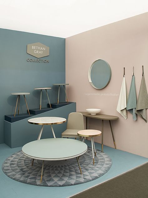 Bethan Gray, Display Visual Merchandising, Room Color Combination, Wall Color Combination, Living Room Wall Color, Bedroom Color Combination, Pastel Home Decor, Room Wall Colors, Showroom Design