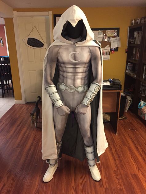 Moon Knight Cosplay by Hubby Moon Knight Costume Diy, Diy Moon Knight Costume, Layla Moon Knight Cosplay, Moon Knight Cosplay Diy, Moonknight Cosplay Diy, Moon Knight Suit, Moonknight Disney Plus, Moon Knight Cosplay, Dream Cosplay