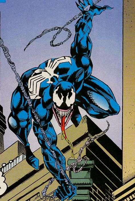 Venom - Tom Lyle (Pencils) Hanna Rubinstein (Inks) Ed Lazellari (Colors) Spiderman Comic Art, Batman Wall, Venom Art, Venom Comics, Marvel Tattoos, Comic Villains, Anniversary Art, Marvel Venom, Spiderman Artwork