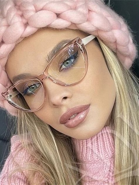 New Retro Cat Eye Glasses Frame Women Brand Vintage Trend Anti-blue Light Glasses Transparent Frame Myopia Eyeglasses - AliExpress Cat Eyeglasses For Women, Transparent Glasses Frames Woman, Director Aesthetic, Cat Eye Glasses Frames Vintage, Transparent Glasses Frames, Glasses Inspo, Best Mac Lipstick, Glasses Transparent, Chic Glasses