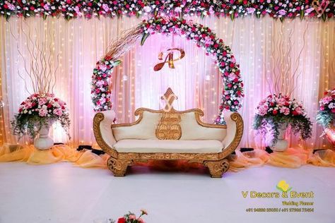 backdrop wedding backdrop partybackdrop Engagement Decors At Home, Small Stage Decoration, Jaimala Stage Decoration, Wedding Stage Backdrop Simple, Simple Stage Decorations For Engagement, Engagement Decorations Indian Simple, Backdrop Design Ideas, Engagement Decorations Indian, Backdrop Decoration Ideas