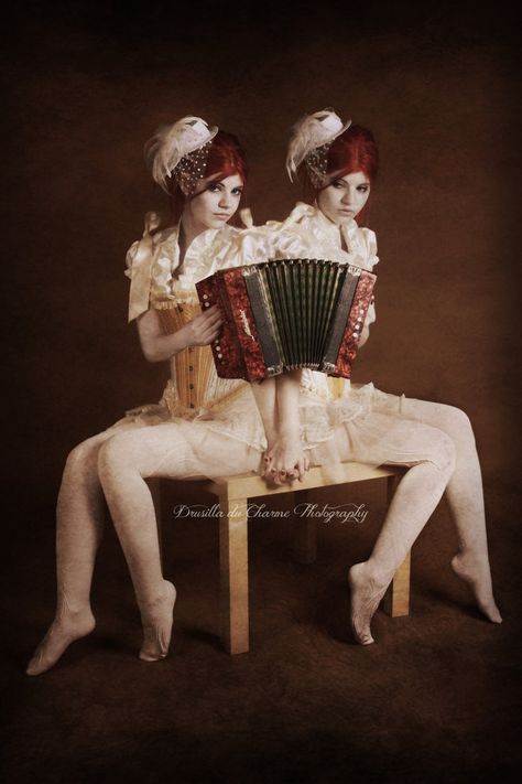 Conjoined Twins by Drusilla-du-Charme Circus Photography, Steampunk Circus, Circus Sideshow, Dark Circus, Conjoined Twins, Night Circus, Evil Clowns, Vintage Circus, Grand Art