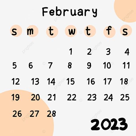 Febuary Calander 2023, Calendar 2023 February, February Calendar 2023, 2023 Monthly Calendar, Calendar February, Pink Calendar, Calendar Png, Agenda Book, February Bullet Journal