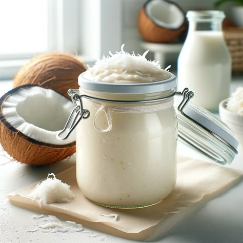 Cooking up Joy - Made with love: Creamy Tropical Coconut Jam Coconut Jam Recipe, Charcuterie Restaurant, Canning Sauces, Coconut Vinegar, Coconut Jam, Banana Jam, Bread Jam, Coconut Jelly, Dessert Sauce