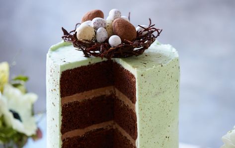 Best Roast Recipe, Speckled Egg Cake, Cool Easter Eggs, Chocolate Easter Cake, Chocolate Nests, British Cake, Easter Egg Cake, Easter Bunny Cake, Egg Cake