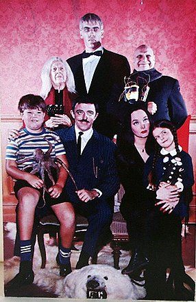 The Addams Family - Television Tropes & Idioms Original Addams Family, Addams Family Series, The Addams Family 1964, Ted Cassidy, Addams Family Tv Show, Family Tv Series, Frankenstein Costume, The Philadelphia Story, Charles Addams