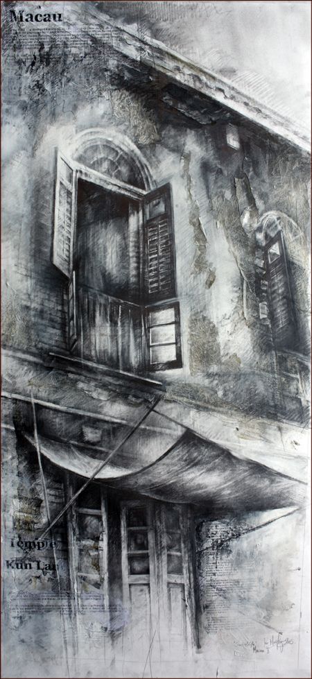 Ian Murphy Ink Art Architecture, Aged Buildings Art, Ian Murphy Art Gcse, Pen Art Work Building, Collapsed Building Art, Observational Drawing, Layered Art, Charcoal Art, A Level Art