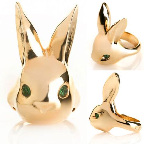 Rabbit ring Rabbit Ring, Bright Eyes, Big Data, Unique Art, Floral Rings, Jewelry Box, Gold Jewelry, How To Look Better, Wordpress