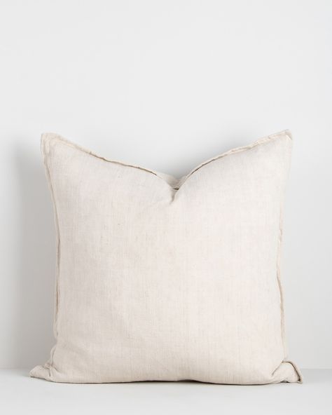 Pure, 100% linen. The perfect pairing cushions, our Cassia & Arcadia are staples for contemporary interiors. ⁠ ⁠ Pictured: Almond paired with Sage. Available in 13 natural colourways. ⁠ ⁠ #bayaliving #purelinen #cushions Neutral Cushions, Surface Textures, Pure Linen, Neutral Tones, Contemporary Interior, Medium Weight, Contemporary Style, Throw Pillow, Almond