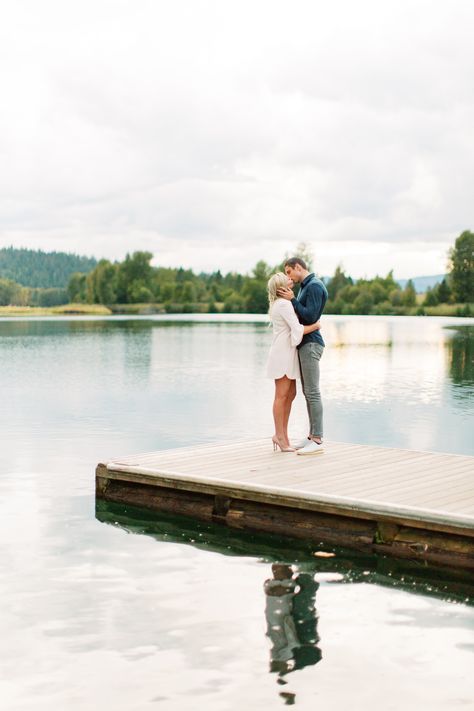 Coeur 'd Alene Engagement Shoot, Idaho engagement photos, ideas, rings, engagement clothing ideas, soft colors, romantic colors, engaged, old mission state park, Cataldo mission engagement, Coeur d'Alene photographer, poses, couples poses, pose, couples shoot ideas, location ideas, wedding photography, Seattle couple, PNW weddings, destination elopement, elopement photographer, Coeur dalene weddings, boat dock engagement, lake Dock Engagement Pictures, What To Wear On A Boat, Water Engagement Photos, Boat Engagement Photos, Engagement Photos Lake, Shooting Couple, Lake Engagement Photos, Lake Photoshoot, Cute Engagement Photos