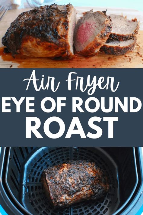 This air fryer beef roast is a delicious holiday dinner – or really anytime you’re craving a roast! It’s an easy air fryer dinner that you can pair with your favorite sides. Beef Bottom Round Roast Recipes Air Fryer, Roast Beef Ninja Foodi, Air Fryer Beef Roast, Air Fryer Roast Beef, Bottom Round Roast Recipes, Preserve Meat, Air Fryer Beef, Air Fryer Recipes Beef, Air Fryer Roast