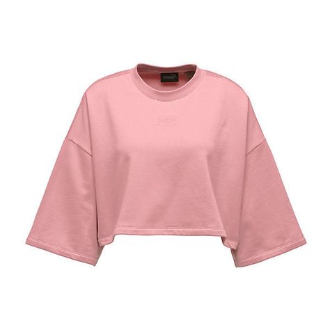 Cropped Crew Neck T-Shirt ($60) ❤ liked on Polyvore featuring tops, t-shirts, crop top, red t shirt, oversized tee, crop t shirt, crop tee and lace up tee Red Bustier Top, Lace Up T Shirt, Laced Up Shirt, Crop Top Outfits, Crop Top Shirts, Teen Fashion Outfits, Crop Shirt, Neck T Shirt, Girl Outfits